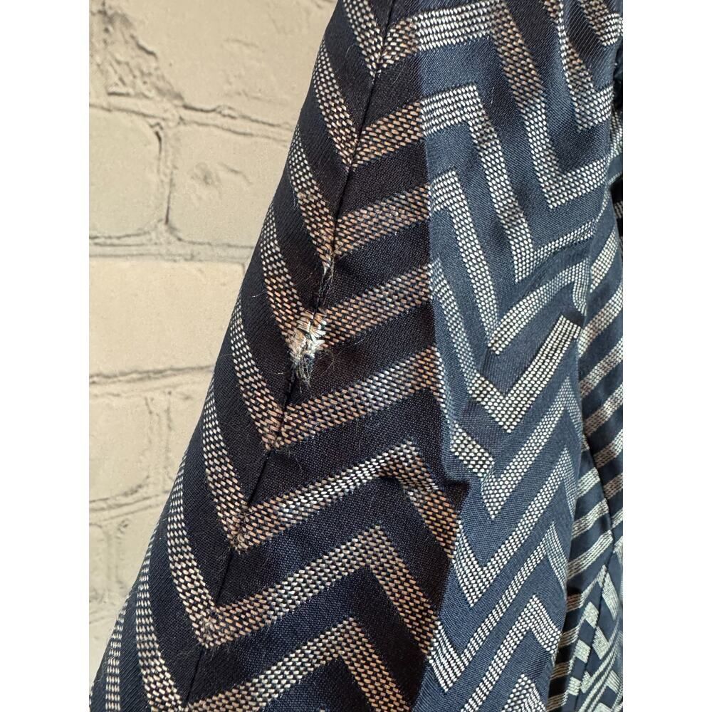 Armani Collezioni Navy and Silver Chevron Jacket - Picture 7 of 7